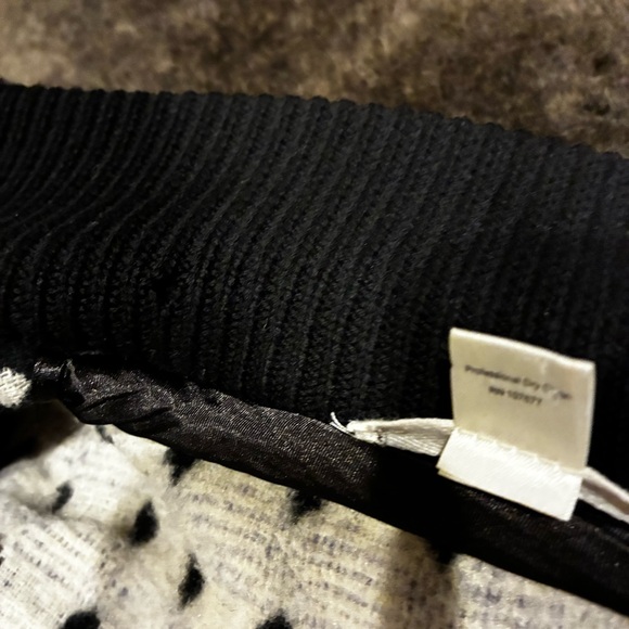 Alice + Olivia Diamond Print Wool Blend Jacket bomber hooded size small - Picture 6 of 10